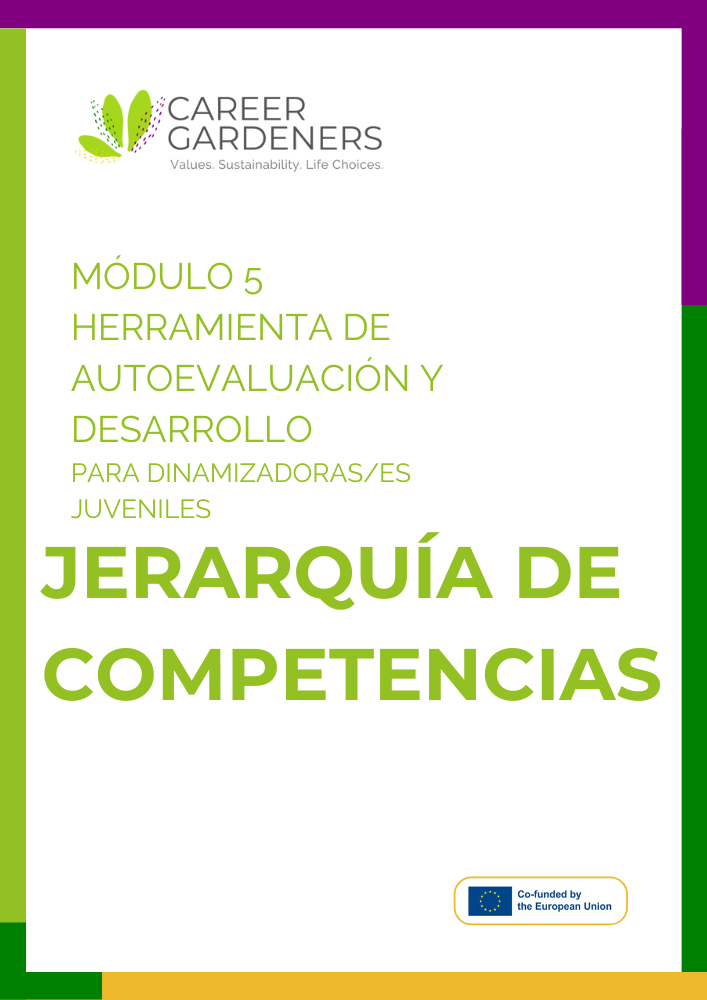 Portada de la herramienta de autorreflexión para el curso Career Gardeners del Módulo 3